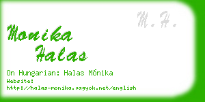 monika halas business card